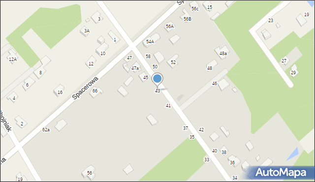 Halinów, Zachodnia, 43, mapa Halinów