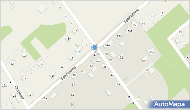 Halinów, Zachodnia, 47, mapa Halinów