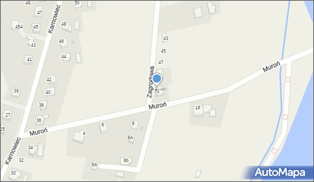Hażlach, Zagrodowa, 51, mapa Hażlach