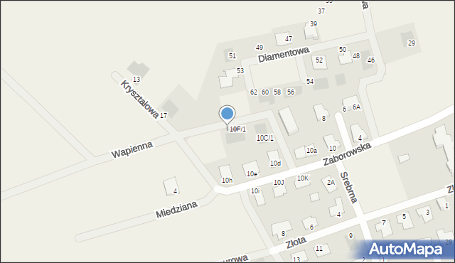 Henrykowo, Zaborowska, 10F/2, mapa Henrykowo