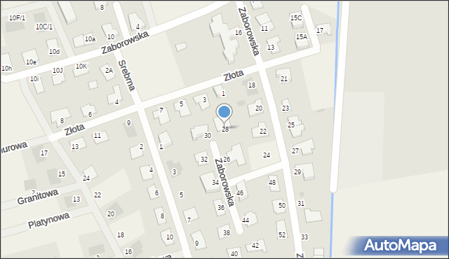 Henrykowo, Zaborowska, 28, mapa Henrykowo