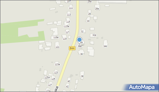 Hrubieszów, Zamojska, 34a, mapa Hrubieszów