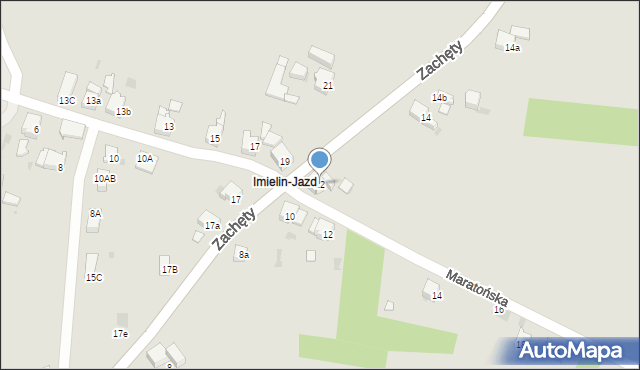 Imielin, Zachęty, 12, mapa Imielin