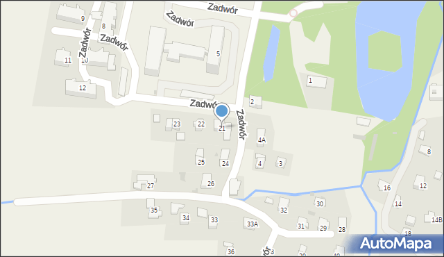 Iwonicz, Zadwór, 21, mapa Iwonicz