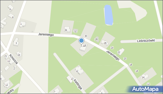 Izabelin B, Zagłoby Jana Onufrego, 1, mapa Izabelin B