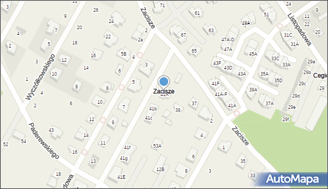 Jabłonna, Zacisze, 41A, mapa Jabłonna