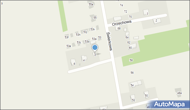 Jakubowice Konińskie, Zawilcowa, 2, mapa Jakubowice Konińskie