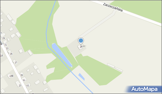 Jałówka, Zarzeczańska, 15, mapa Jałówka