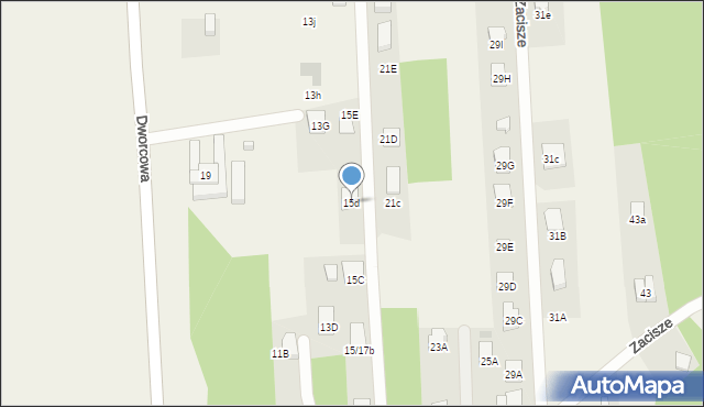 Janówek Pierwszy, Zacisze, 15d, mapa Janówek Pierwszy