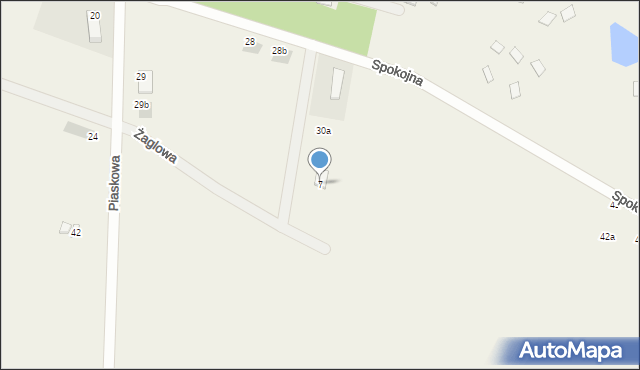Jantar, Żaglowa, 7, mapa Jantar
