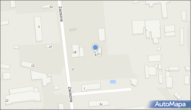 Jarocin, Zaciszna, 4, mapa Jarocin