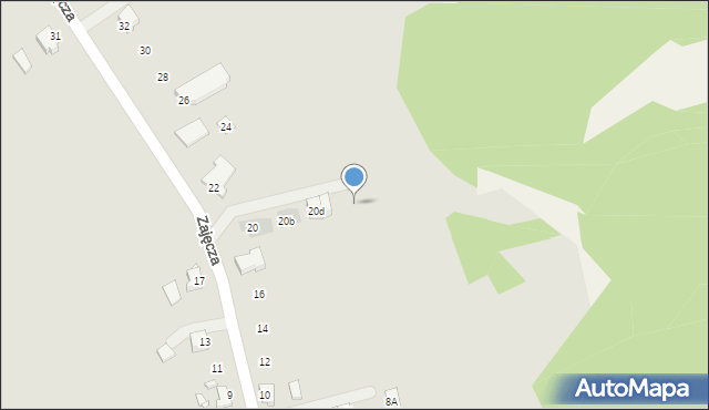 Jarocin, Zajęcza, 20g, mapa Jarocin