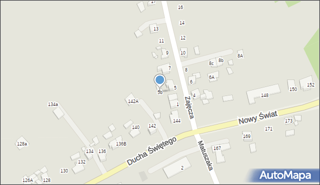 Jarocin, Zajęcza, 5b, mapa Jarocin