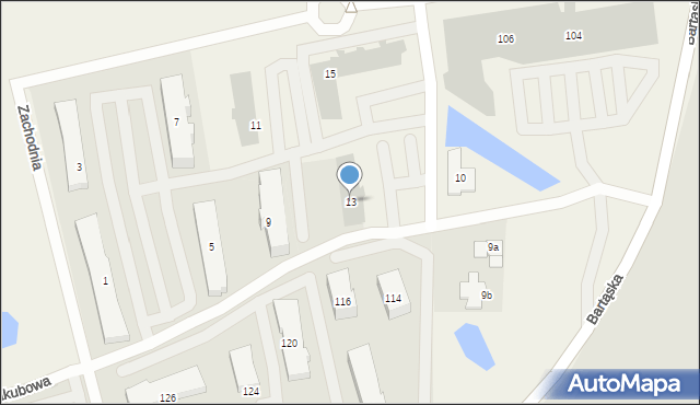 Jaroty, Zachodnia, 13, mapa Jaroty