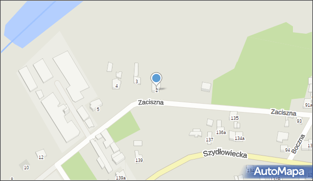 Jastrząb, Zaciszna, 2, mapa Jastrząb
