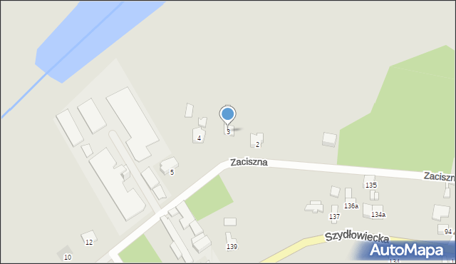 Jastrząb, Zaciszna, 3, mapa Jastrząb