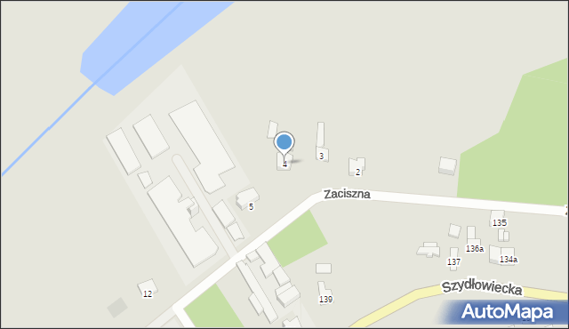 Jastrząb, Zaciszna, 4, mapa Jastrząb