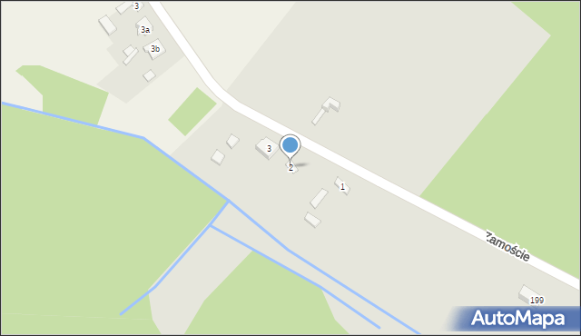Jastrząb, Zamoście, 2, mapa Jastrząb