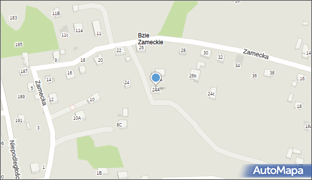 Jastrzębie-Zdrój, Zamecka, 24A, mapa Jastrzębie-Zdrój