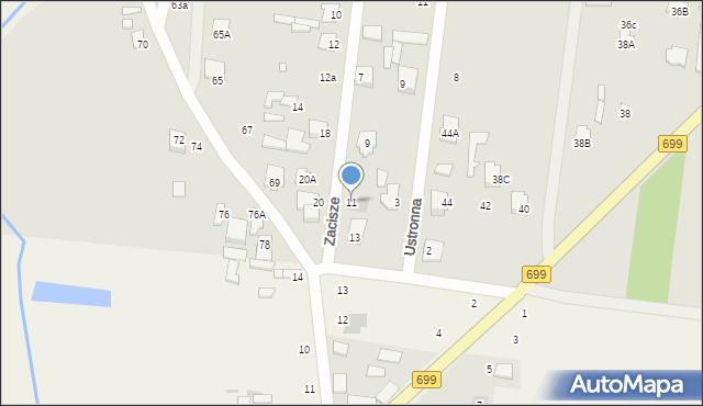 Jedlnia-Letnisko, Zacisze, 11, mapa Jedlnia-Letnisko