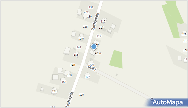 Jerzmanowice, Zachodnia, 123, mapa Jerzmanowice