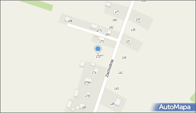 Jerzmanowice, Zachodnia, 172, mapa Jerzmanowice