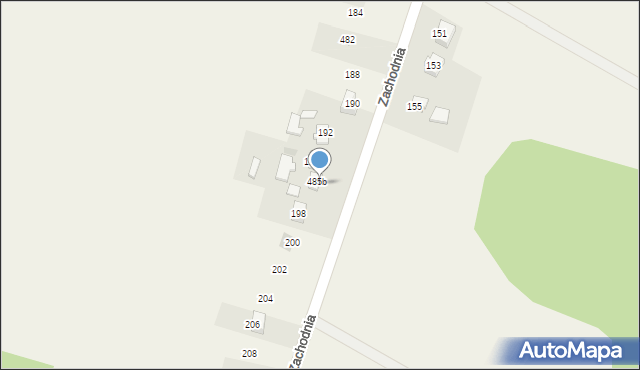 Jerzmanowice, Zachodnia, 196, mapa Jerzmanowice