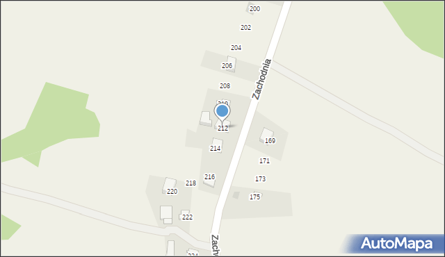 Jerzmanowice, Zachodnia, 212, mapa Jerzmanowice