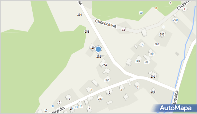 Jerzmanowice, Zachodnia, 262, mapa Jerzmanowice