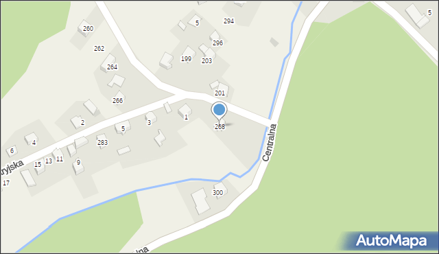 Jerzmanowice, Zachodnia, 268, mapa Jerzmanowice