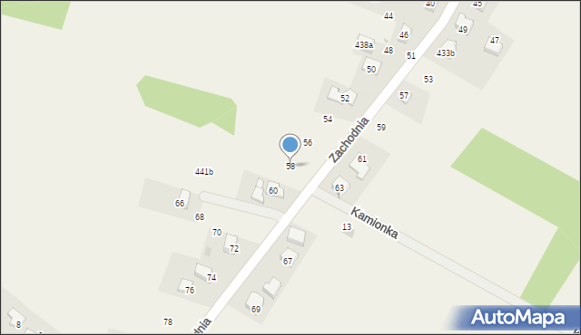 Jerzmanowice, Zachodnia, 58, mapa Jerzmanowice