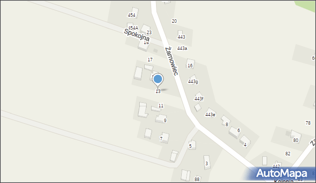 Jerzmanowice, Żarnowiec, 13, mapa Jerzmanowice