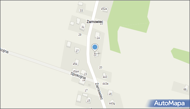 Jerzmanowice, Żarnowiec, 22, mapa Jerzmanowice