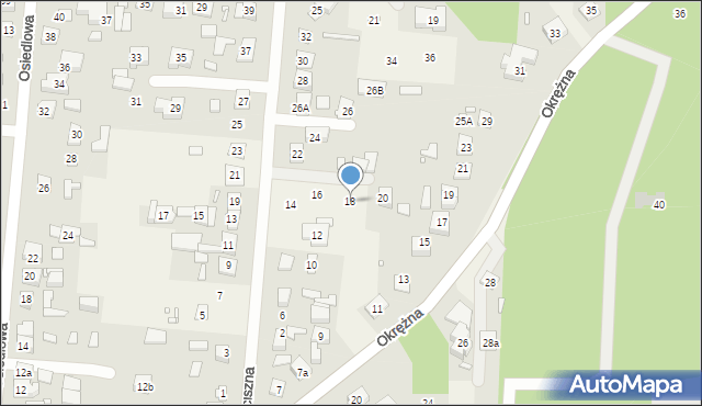 Jerzykowo, Zaciszna, 18, mapa Jerzykowo