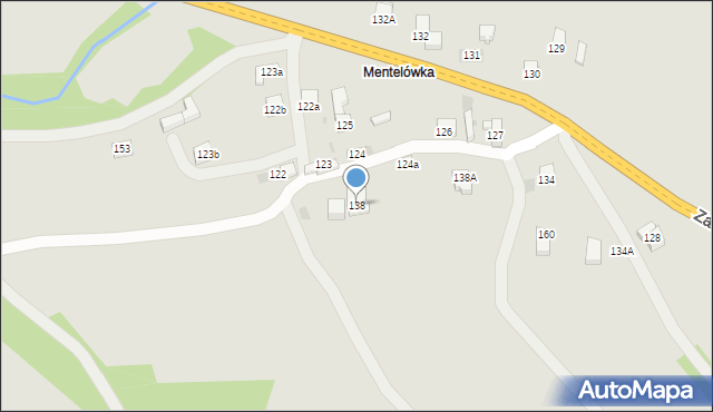 Jordanów, Zakopiańska, 138, mapa Jordanów