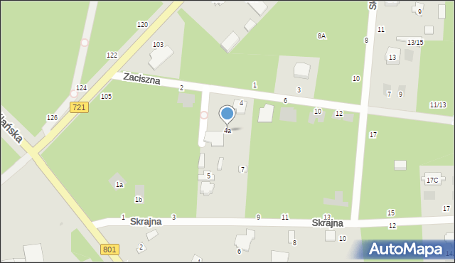 Józefów, Zaciszna, 4a, mapa Józefów