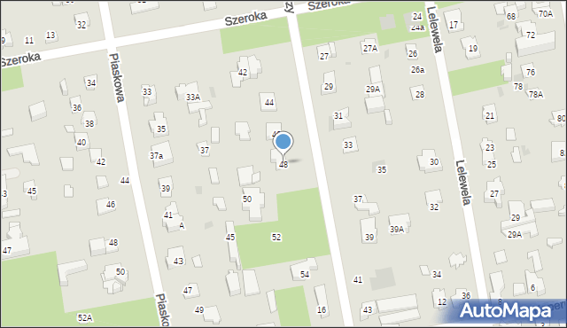 Józefów, Zawiszy, 48, mapa Józefów