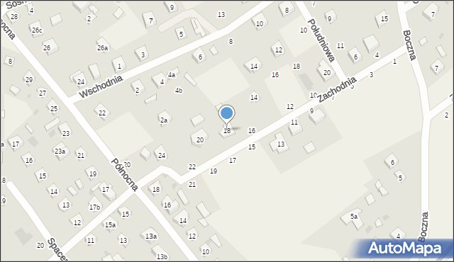 Kaliska, Zachodnia, 18, mapa Kaliska