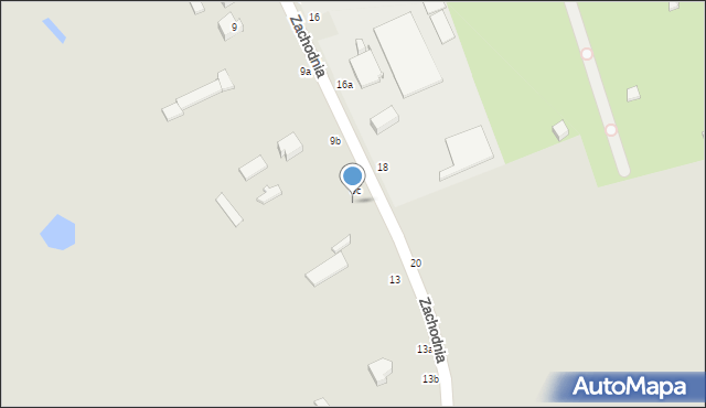 Kalisz, Zachodnia, 11, mapa Kalisza