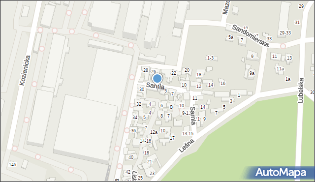 Kalisz, Zajęcza, 4-4a, mapa Kalisza