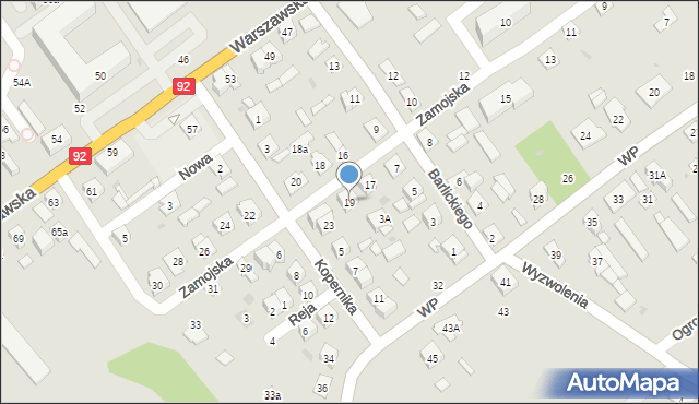 Kałuszyn, Zamojska, 19, mapa Kałuszyn