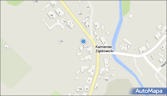 Kamieniec Ząbkowicki, Ząbkowicka, 3, mapa Kamieniec Ząbkowicki