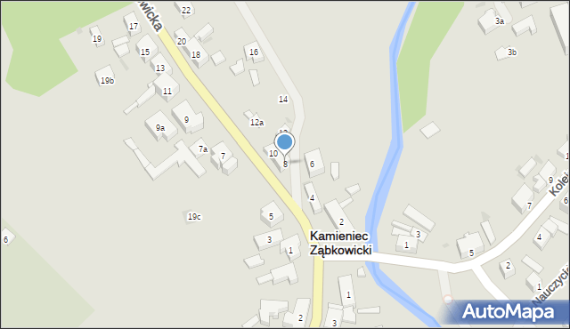 Kamieniec Ząbkowicki, Ząbkowicka, 8, mapa Kamieniec Ząbkowicki