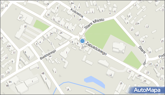 Karczew, Żaboklickiego Władysława, ks., 10, mapa Karczew