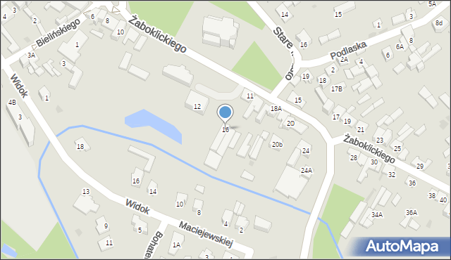 Karczew, Żaboklickiego Władysława, ks., 16, mapa Karczew