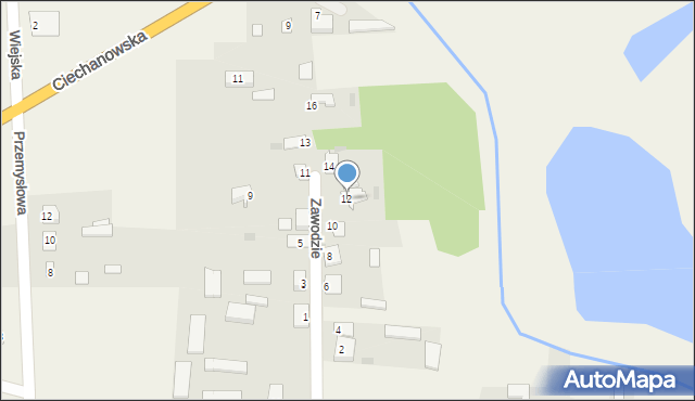 Karniewo, Zawodzie, 12, mapa Karniewo