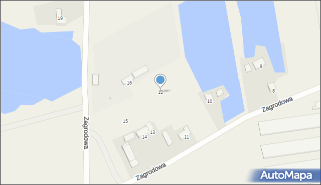 Karnin, Zagrodowa, 12, mapa Karnin
