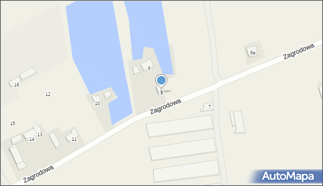 Karnin, Zagrodowa, 8, mapa Karnin