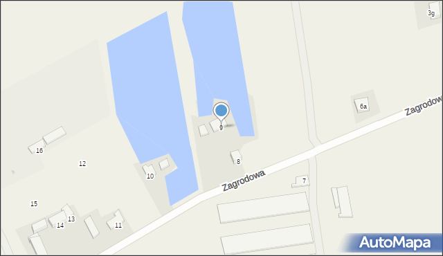Karnin, Zagrodowa, 9, mapa Karnin