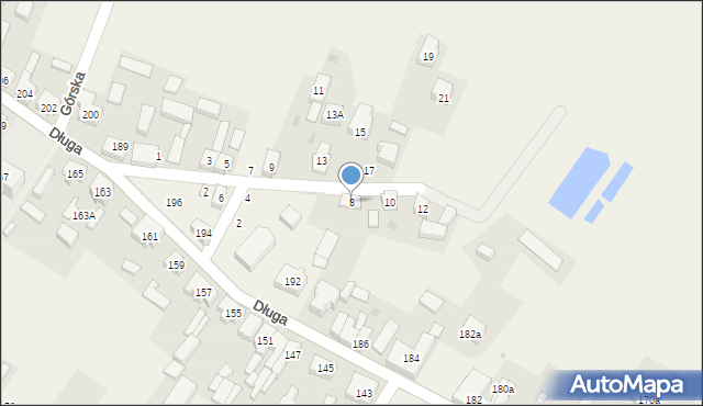 Karsin, Zamkowa, 8, mapa Karsin